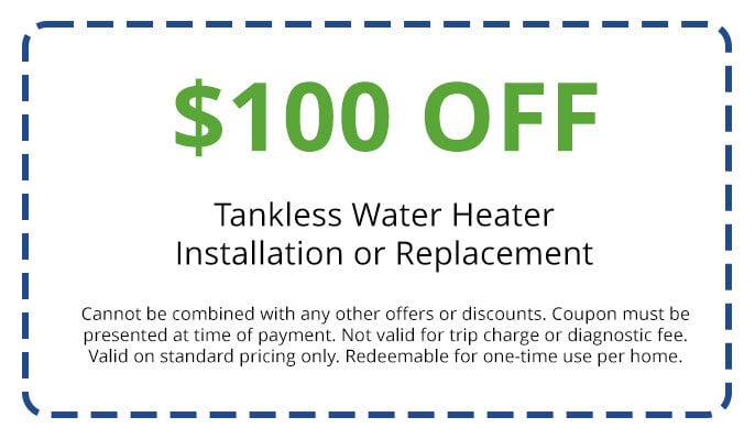 Discounts on Tankless Water Heater Installation or Replacement